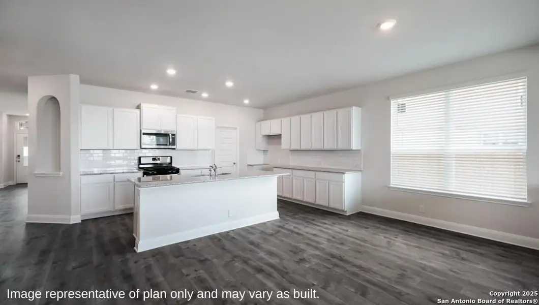 Furnished interior view inside a new home in Brookstone Creek, San Antonio (Image 3).