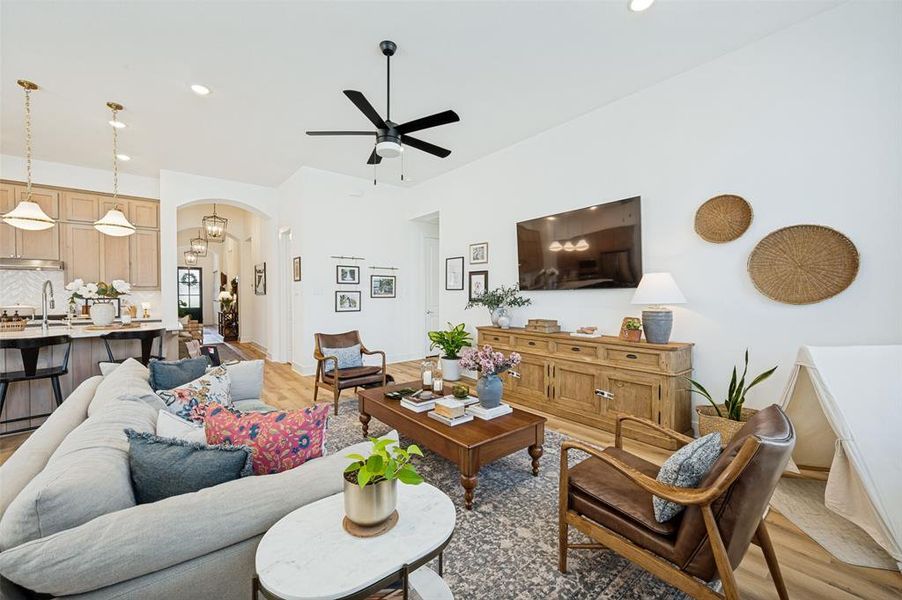 Living room is in a great central location