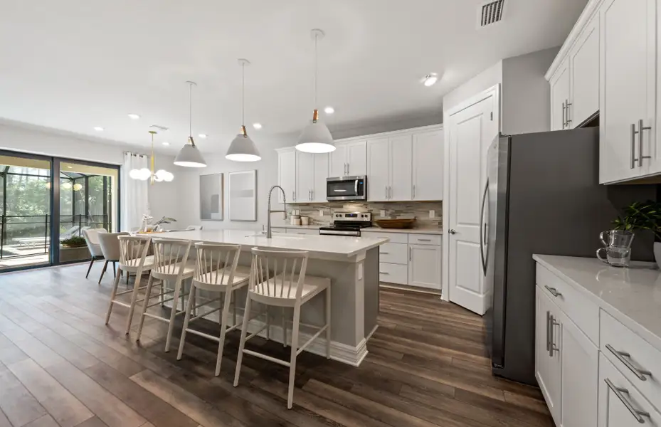Furnished interior view inside a new home in Whispering Lakes, Lehigh Acres (Image 5).
