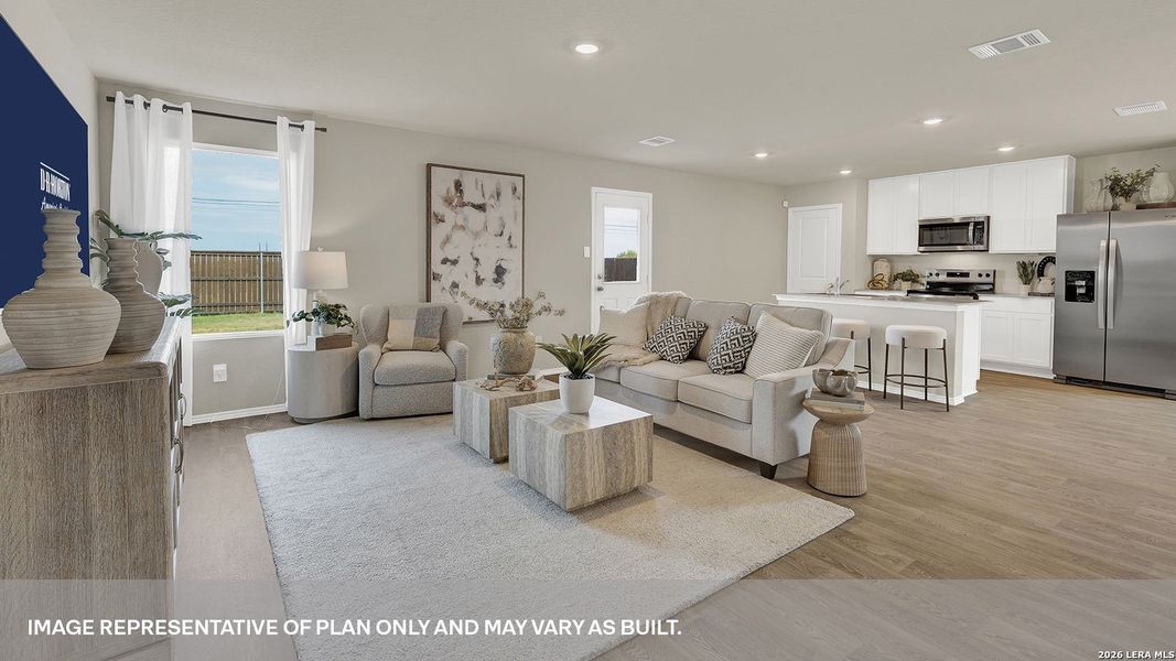 Furnished interior view inside a new home in Swenson Heights, Seguin (Image 12).