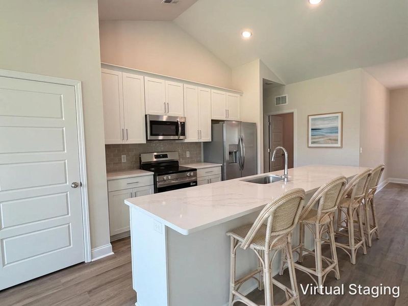 Furnished interior view inside a new home in Parkwood Estates, Leland (Image 6).