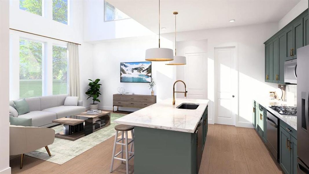 The Holly Kitchen and Family Room