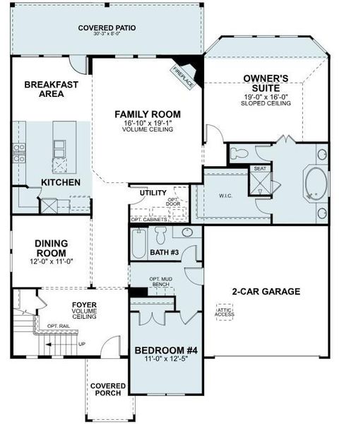 2D floor plan layout of this home in Berryknoll, Montgomery, TX (Image 4). 2D floor plan layout of this home in Berryknoll, Montgomery, TX (Image 4).