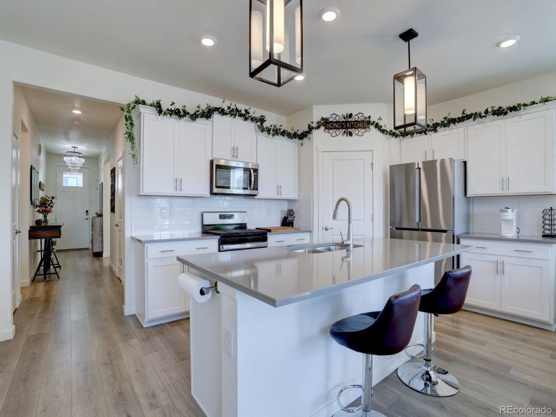 Furnished interior view inside a new home in Crystal Valley Pine Ridge, Castle Rock (Image 19).
