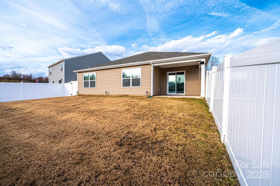 Exterior details and patio area of a home in Villages of Maiden, Maiden (Image 23). Exterior details and patio area of a home in Villages of Maiden, Maiden (Image 23).