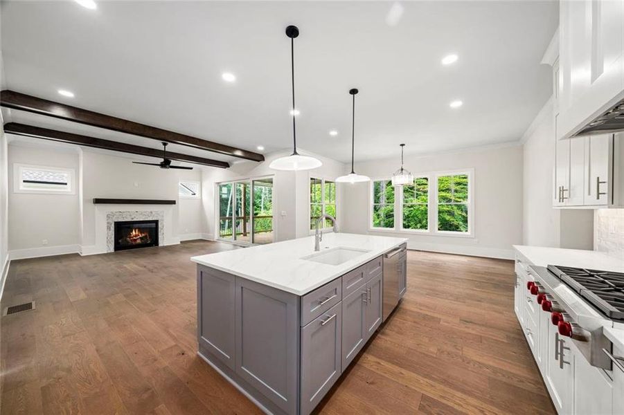 Furnished interior view inside a new home in , Atlanta (Image 15).