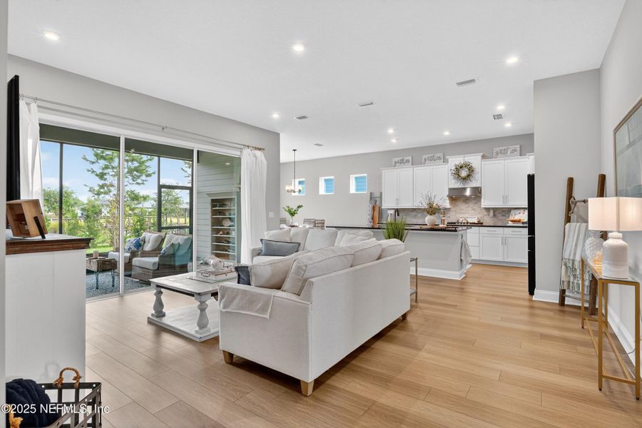Furnished interior view inside a new home in RiverTown - WaterSong, St. Johns (Image 6).
