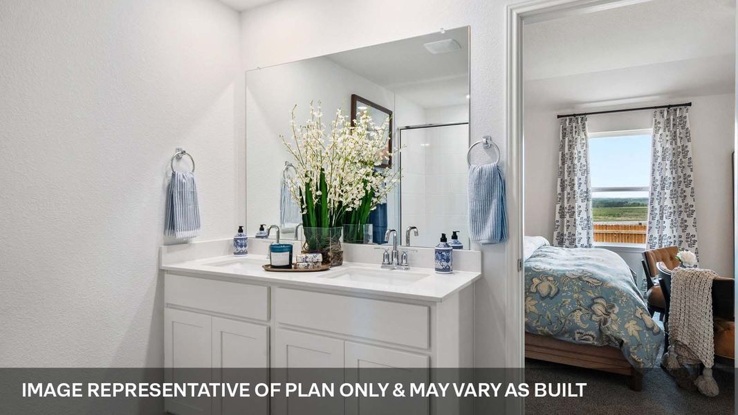 Furnished interior view inside a new home in Monarch Ranch, Manor (Image 33).