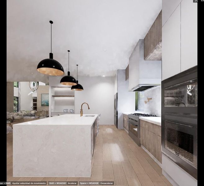 Furnished interior view inside a new home in , Houston (Image 9).