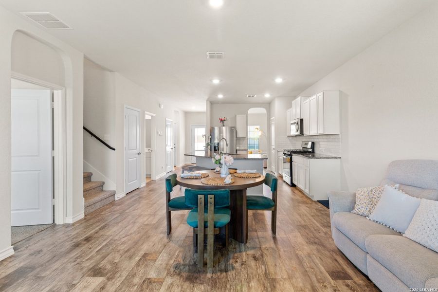 Furnished interior view inside a new home in , San Antonio (Image 6). Furnished interior view inside a new home in , San Antonio (Image 6).