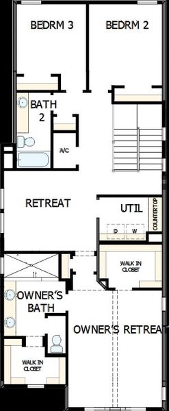 2D floor plan layout of this home in Weslyn Park in Sunbridge 34', St. Cloud, FL (Image 6). 2D floor plan layout of this home in Weslyn Park in Sunbridge 34', St. Cloud, FL (Image 6).