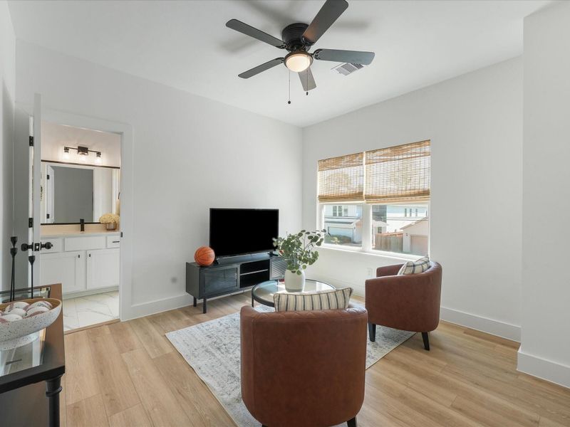Furnished interior view inside a new home in , Houston (Image 10).