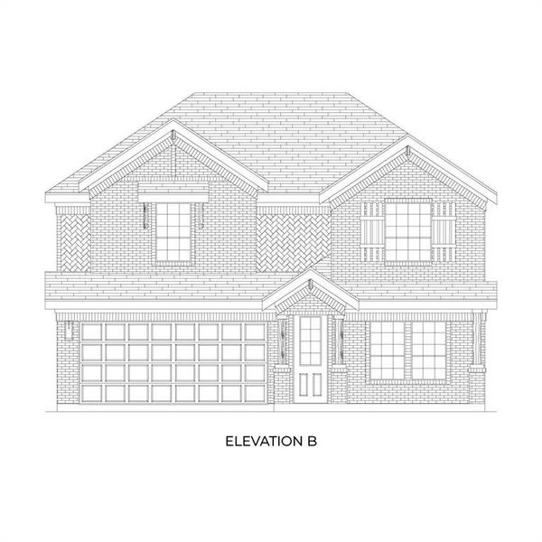 Front exterior of a new home in Westside Preserve, Midlothian, TX, highlighting curb appeal (Image 19). Front exterior of a new home in Westside Preserve, Midlothian, TX, highlighting curb appeal (Image 19).