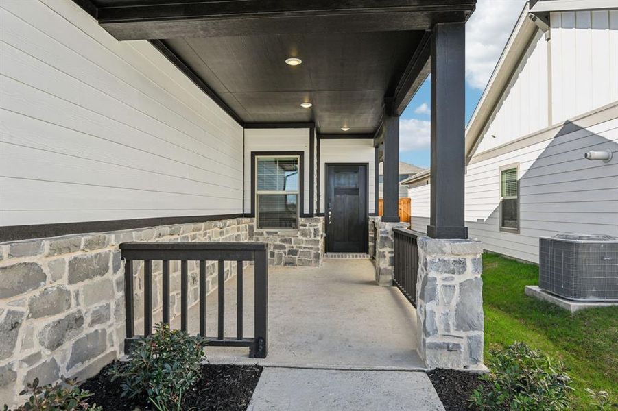 Exterior details and patio area of a home in Lakehaven - Spring Series, Farmersville (Image 29).