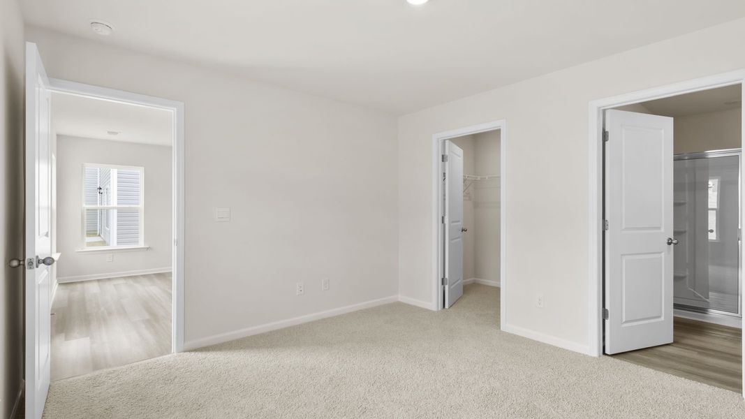 Spacious, unfurnished interior of a new home in Harper Ridge, Roebuck (Image 22). Spacious, unfurnished interior of a new home in Harper Ridge, Roebuck (Image 22).