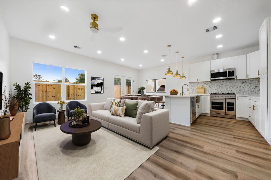 Furnished interior view inside a new home in , Houston (Image 10).