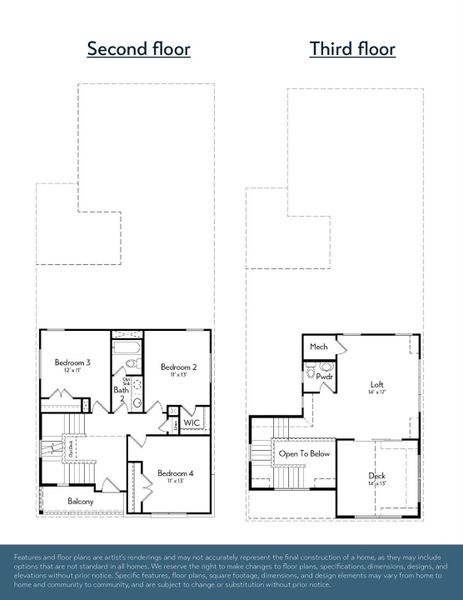 2D floor plan layout of this home in Indigo, Richmond, TX (Image 2). 2D floor plan layout of this home in Indigo, Richmond, TX (Image 2).