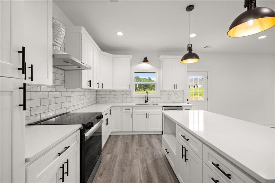 Furnished interior view inside a new home in , Clarkesville (Image 4). Furnished interior view inside a new home in , Clarkesville (Image 4).