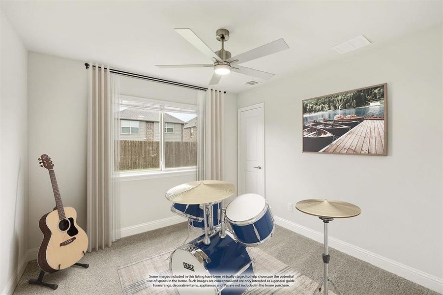 Furnished interior view inside a new home in Legacy Ranch Classic 55, Melissa (Image 10). Furnished interior view inside a new home in Legacy Ranch Classic 55, Melissa (Image 10).