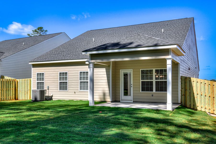 Exterior details and patio area of a home in The Sanctuary, Aiken (Image 21).