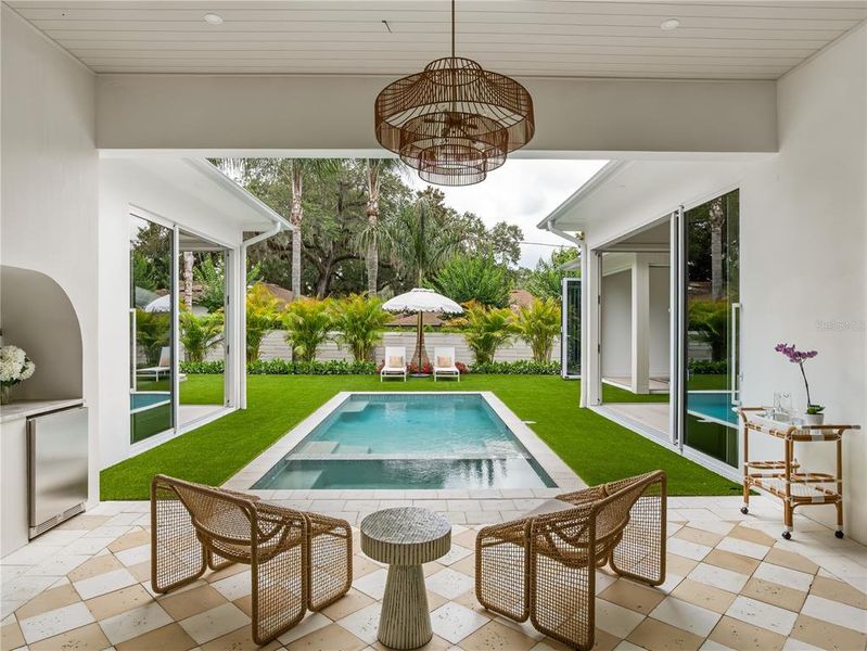Exterior details and patio area of a home in , Winter Park (Image 34).