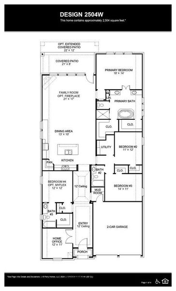 2D floor plan layout of this home in Lakewood Village, Lakewood Village, TX (Image 3).