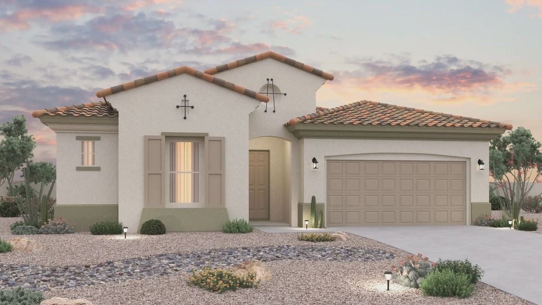 Elevation A – Spanish Colonial