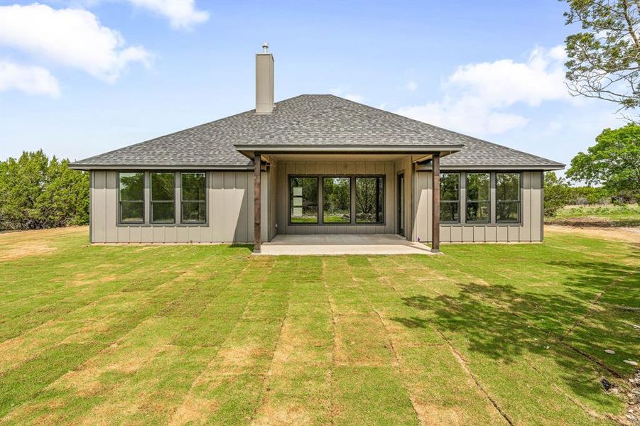 Exterior details and patio area of a home in , Bluff Dale (Image 25).