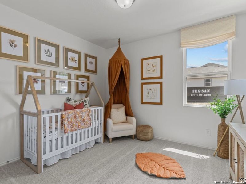 Furnished interior view inside a new home in Hickory Ridge, San Antonio (Image 21). Furnished interior view inside a new home in Hickory Ridge, San Antonio (Image 21).