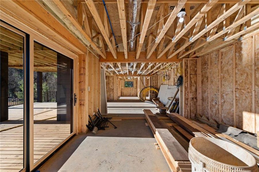 In-progress construction of a new home in , Blue Ridge, GA (Image 52).