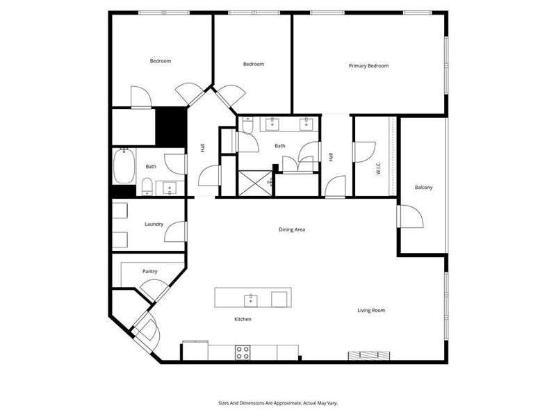 2D floor plan layout of this home in Gatherings® at Herrington, Cumming, GA (Image 7).