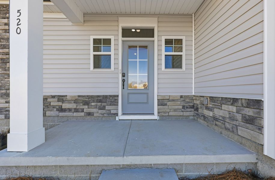 Representative exterior details of a home built from the Montague II by Great Southern Homes in Oak Hollow, Longs (Image 23).