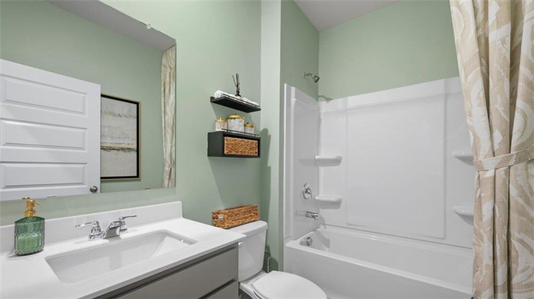 Furnished interior view inside a new home in Jackson Landing, Jefferson (Image 33). Furnished interior view inside a new home in Jackson Landing, Jefferson (Image 33).