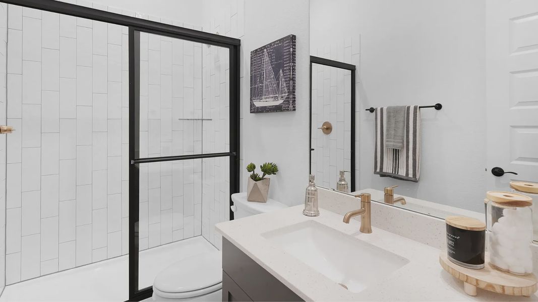 Furnished interior view inside a new home in The Grove at Blackhawk, Pflugerville (Image 7).