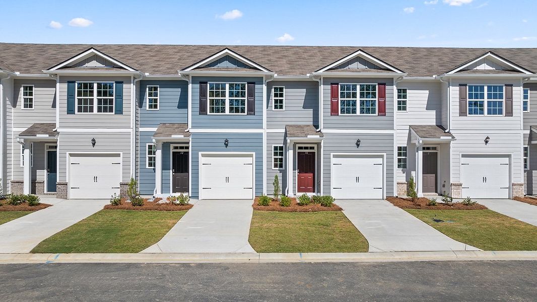 Front exterior of a new home in Old Summerville Village, Rome, GA, highlighting curb appeal (Image 2).