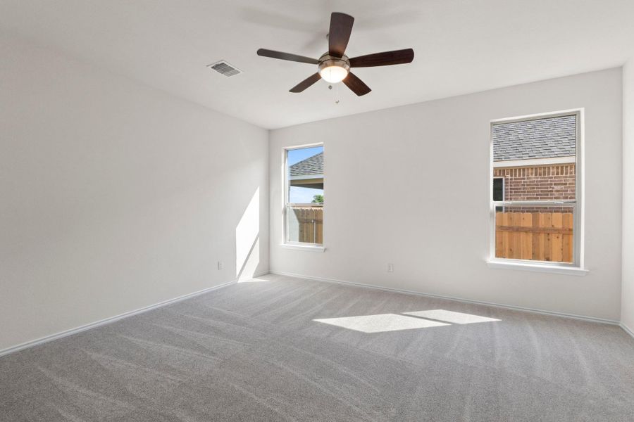 Spacious, unfurnished interior of a new home in Salerno - Heritage Collection, Round Rock (Image 18). Spacious, unfurnished interior of a new home in Salerno - Heritage Collection, Round Rock (Image 18).