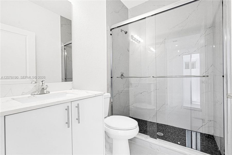 Furnished interior view inside a new home in , Miami (Image 13).