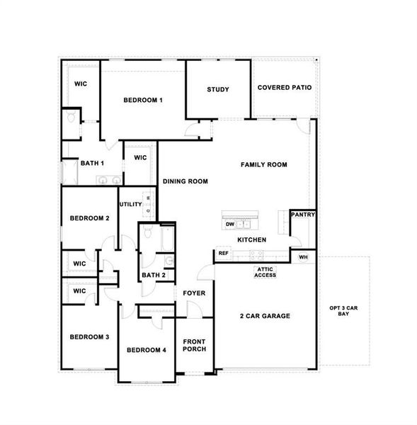 2D floor plan layout of this home in , Cedar Hill, TX (Image 5).