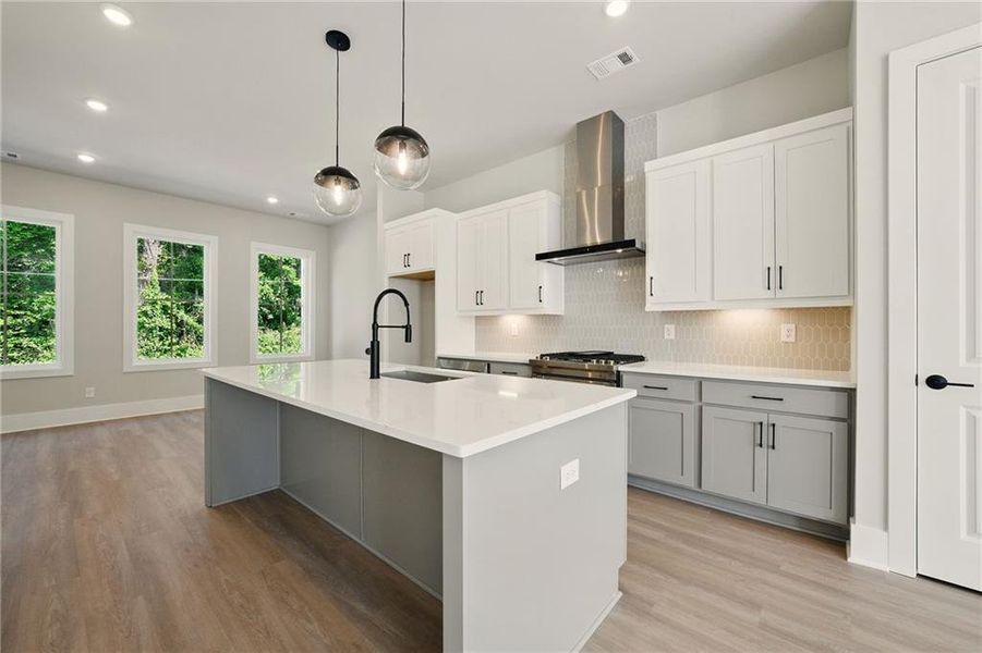 Furnished interior view inside a new home in , Atlanta (Image 8).