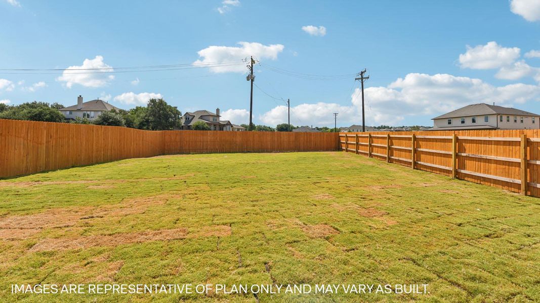 Exterior details and patio area of a home in Rosenbusch Ranch, Leander (Image 26).