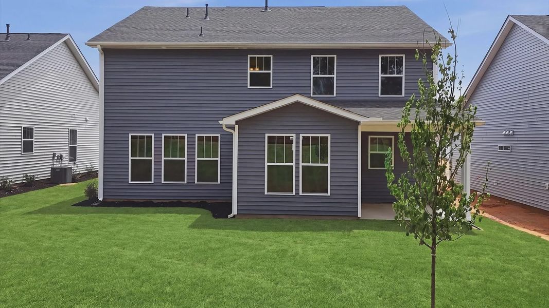 Exterior details and patio area of a home in The Reserve at Livingston Park, Easley (Image 4).