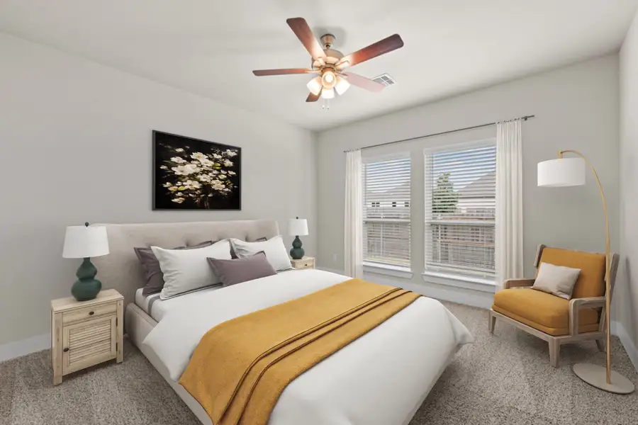 Representative furnished interior of a home built from the Riley by Omega Builders in Hartrick Ranch, Temple (Image 10).