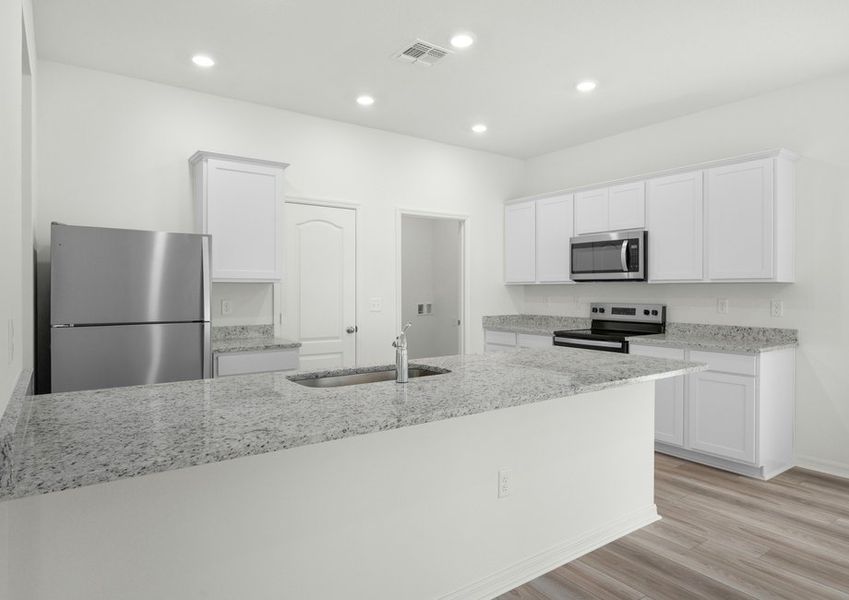 Stainless steel appliances in the kitchen Stainless steel appliances in the kitchen