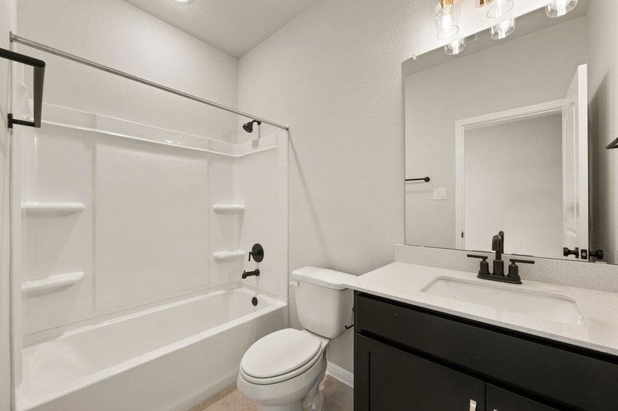 Furnished interior view inside a new home in Patterson Ranch, Georgetown (Image 10). Furnished interior view inside a new home in Patterson Ranch, Georgetown (Image 10).