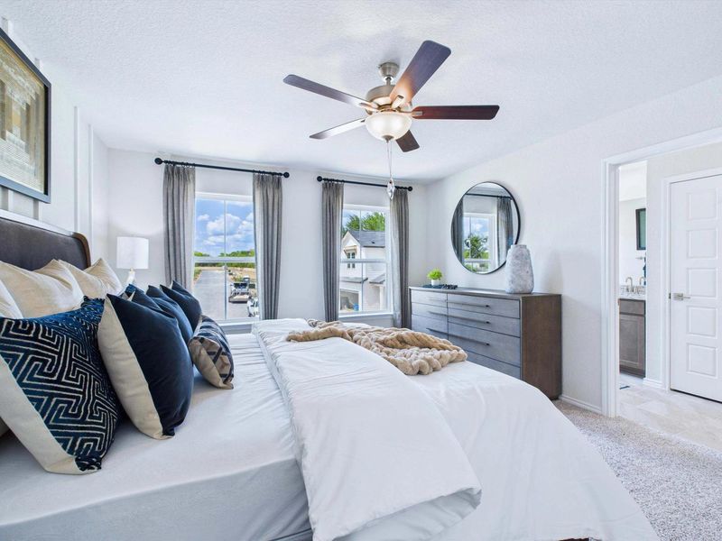 Representative furnished interior of a home built from the The Gillian C by Davidson Homes LLC in Cedar Heights, San Antonio (Image 24).