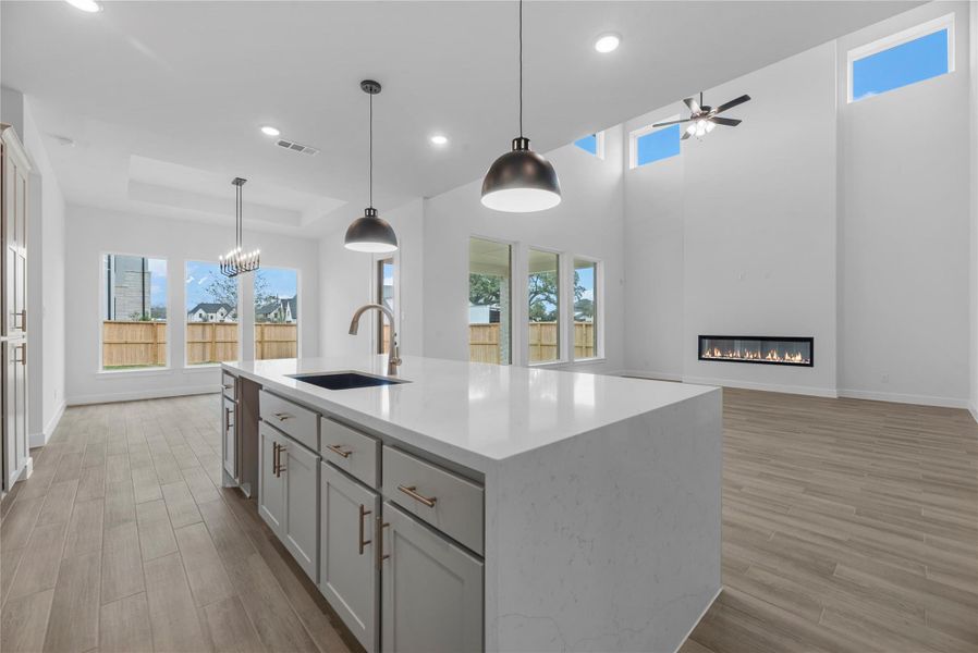 Furnished interior view inside a new home in Sienna, Missouri City (Image 6).