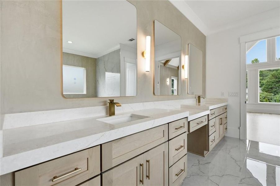 Furnished interior view inside a new home in , Buford (Image 33).