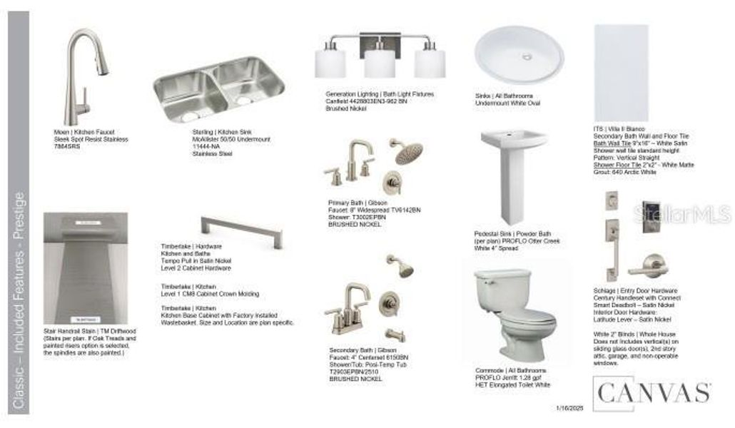 Sample of building materials used in homes in Indigo Creek, Apollo Beach (Image 52).