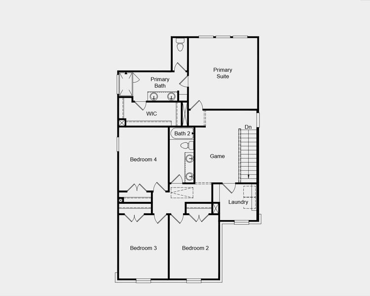 2D floor plan layout for the Cadence 2 by Taylor Morrison in Stonewall Ranch 40s, Liberty Hill, TX (Image 4). 2D floor plan layout for the Cadence 2 by Taylor Morrison in Stonewall Ranch 40s, Liberty Hill, TX (Image 4).
