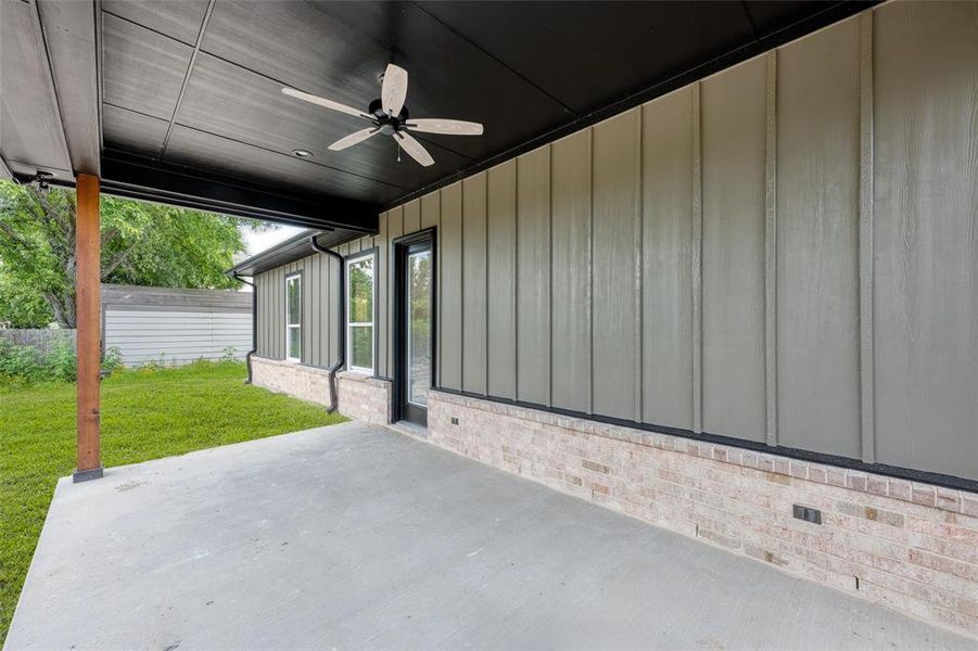 Exterior details and patio area of a home in , Tool (Image 3). Exterior details and patio area of a home in , Tool (Image 3).